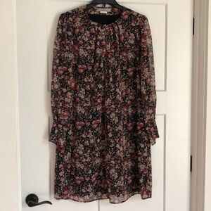 Marella longsleeved dress with floral print